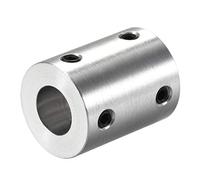 sourcing map 10mm à 10mm Alésage Coupleur Arbre Moteur Rigide Couplage Ensemble Vis L25XD20 Aluminium Alliage ACcouplement Connecteur Accessoire