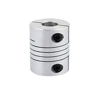 sourcing map 10mm à 12mm Accouplement d'arbre 30mm Longueur 25mm Diamètre Coupleur de moteur pas à pas Connecteur de joint en alliage d'aluminium pour imprimante 3D CNC Machine DIY Encodeur