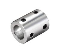 sourcing map 10mm à 12mm Alésage Coupleur Arbre Moteur Rigide Couplage Ensemble Vis L25XD20 Aluminium Alliage Accouplement Connecteur Accessoire 2pcs