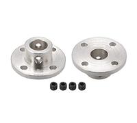 sourcing map 10mm diamètre intérieur H13 * D16 Coupleur Axe Bride Rigide Accouplement Arbre Guide Moteur connecteur de moteur ton argent 2 pièces pour pièces de bricolage
