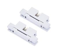 sourcing map 10P Double Rangées 2.54mm IDC Mâle Transition Prise pour Plat Câble Paquet de 2