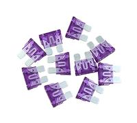 sourcing map 10pc DC 5V-32V 35A Fusible Lame Moyen Universel pour Auto Moto Bateau