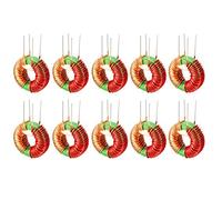 sourcing map 10Pc Horiz. Toroïdal Magnét. Inducteur Monocouche Fil Vent Bobiné 10mH 3A Bobine