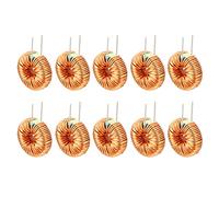 sourcing map 10Pc Horiz. Toroïdal Magnét. Inducteur Monocouche Fil Vent Bobiné 220uH 5ABobine