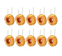 sourcing map 10Pc Horiz. Toroïdal Magnét. Inducteur Monocouche Fil Vent Bobiné 33uH 5A Bobine