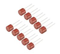 sourcing map 10pc montés DIP Cylindre Miniature Fusible T1.6A lente Micro 1.6A 250V Rouge