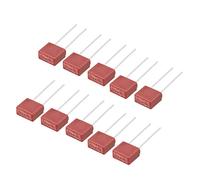 sourcing map 10Pc montés DIP2 Micro Miniature lente fusible T3.15A 3.15A 250V Rouge