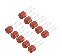 sourcing map 10pc Plongeon Monté lente cylindre Miniature Micro Fusible T2A 2A 250V Rouge