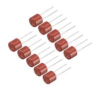 sourcing map 10pc Plongeon Monté lente cylindre Miniature Micro Fusible T5A 5A 250V Rouge