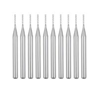 sourcing map 10Pcs 0.8mm Foret gravure fraisage carbure machine carte PCB 1/8" tige