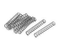 sourcing map 10pcs 0.8mmx7mmx45mm 304 Acier Inoxydable Compression Ressorts