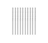 sourcing map 10Pcs 1.55mm HSS(Haute Vitesse Acier) W6542 Micro Perceuse Pointes Entièrement Sol Débardeur 50mm Longueur Perceuse Pointe pour Doux Acier Cuivre Aluminium