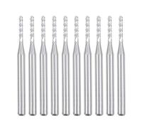 sourcing map 10Pcs 1.5mm Foret gravure fraisage carbure machine carte PCB 1/8" tige