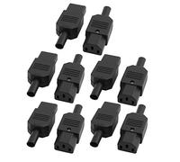 sourcing map 10pcs 10A AC 250V Type IEC C13 recblable Fiche Jack Femelle Alimentation Ligne