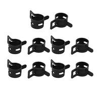 sourcing map 10pcs 10mm Collier Serrage Type ressort tuyau Flex carburant air à basse pression serrage clip