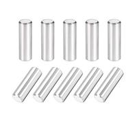 sourcing map 10Pcs 10mm X 30mm Goupille 304 INOX Acier Cylindrique Étagère Support épingle Attache Éléments Argenté