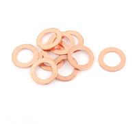 sourcing map 10pcs 10mmx16mmx1mm plat Bague cuivre Rondelle joint étanchéité attache