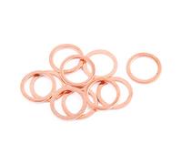 sourcing map 10pcs 16mmx12mmx1mm plat Bague cuivre Rondelle joint étanchéité attache