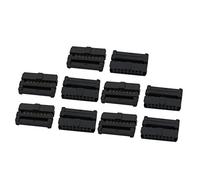 sourcing map 10pcs 2.0mm Pas 16P FC mâle en-tête IDC Fiche Femelle Noir Connecteur