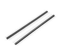 sourcing map 10Pcs 2.0mm Pas 40-Broche 8.6mm Longueur Seule Rangée Droit Connecteur Broche Bande en-tête pour Prototype Bouclier