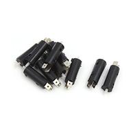 sourcing map 10pcs 2 Pins scooter moto arrière avant interrupteur commande système frein noir