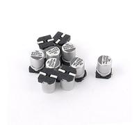 sourcing map 10Pcs 22uF 16V Surface Mounted Devices condensateur électrolytique aluminium pour montage en surface