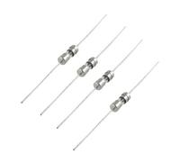 sourcing map 10Pcs 250V 5A Traversant Trou 3.6 X 10mm Action Rapide Axial Verre Fusible