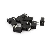 sourcing map 10pcs 3 Plots Monté PCB 3.5x1.3mm Femelle DC Puissance Prise Jack Connecteur