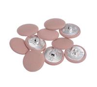 sourcing map 10Pcs 36L Bouton Recouvert de Tissu 23mm Bouton Tissu Rose Foncé Tige Métal Boutons de Couture Ronds pour Costumes, Robes et Chemisiers