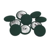 sourcing map 10Pcs 36L Bouton Recouvert de Tissu 23mm Bouton Tissu Vert Armée Tige Métal Boutons de Couture Ronds pour Costumes, Robes et Chemisiers