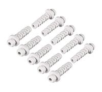 sourcing map 10pcs 3mm Dia Interne Manchon Cordon Protecteur Fil d'alimentation Démarrage Gaine Flexible PVC Passe-Cable Blanc