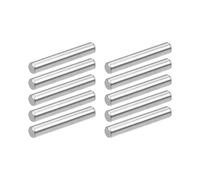 sourcing map 10Pcs 4mm x 25mm Goupille 304 Inox Acier Chevilles Support Étagères Argenté