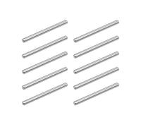 sourcing map 10Pcs 4mm x 50mm Goupille 304 INOX Acier Chevilles Support Étagères Argenté