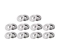 sourcing map 10pcs 51101 Miniature Poussée Roulement à Billes 12mm x 26mm x 9mm Chrome Acier avec Laveuse