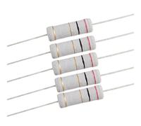 sourcing map 10Pcs 5W 700V 2ohm 2R Métal Oxyde Film Résistances 5 Watt