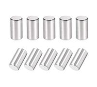 sourcing map 10Pcs 6mm X 12mm Goupille 304 INOX Acier Cylindrique Étagère Support épingle Attache Éléments Argenté