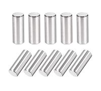 sourcing map 10Pcs 6mm X 16mm Goupille 304 INOX Acier Cylindrique Étagère Support épingle Attache Éléments Argenté