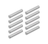 sourcing map 10Pcs 6mm x 30mm Goupille 304 Inox Acier Chevilles Support Étagères