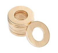 sourcing map 10Pcs 8,5mmx1,2mmx16mm Rondelle plate cuivre boulon à vis
