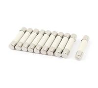 sourcing map 10 Pcs AC 250V 15A 6x30mm Coup Rapide Cylindrique Céramique Tube Fusibles