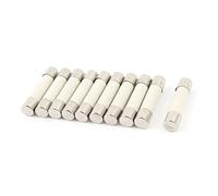 sourcing map 10 Pcs AC 250V 16A 6x30mm Coup Rapide Cylindrique Céramique Tube Fusibles