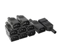 sourcing map 10Pcs AC250V 10A Montage Panneau Terminal 3IEC320 C14 connecteur Adaptateur Prise Courant