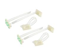 sourcing map 10pcs Adjustable Câble Clips Adhesive Straps Clamps Cables