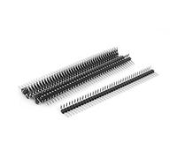 sourcing map 10pcs Angle Droit Seule Rangée 40-broche 2.54mm Mâle Entête pour Breadboard