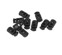 sourcing map 10pcs Arrêt de Cordon Serrure de Cordon Verrou de Cordon à Ressort bloqué Cordon Glisser Cordon pour Vêtement Sac Lacet Camping 6 mm de diamètre en plastique à un seul trou