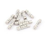 sourcing map 10Pcs Bas Coupure Pouvoir 6x25mm Cartouche Céramique Fusibles AC 250V 10A