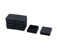 sourcing map 10pcs Bouchon Pied de Chasie Embout Capuchon Carré Jambe Tube Insert Patin Table Meuble Protection Plastique 60 mm x 60 mm