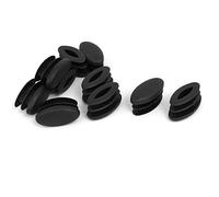 sourcing map 10pcs Bouchon Pied de Chasie Embout Capuchon Jambe Tube Insert Table Meuble Protection Forme Ovale 30mmx15mmx16mm