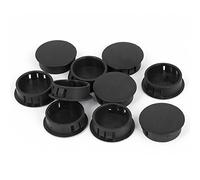 sourcing map 10pcs Bouchon Plastique Montés sur Chasse d'eau Capuchons Insertion Tube de Trou en Plastique 30mm Noir