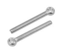 sourcing map 10pcs Boulon à œil anneau levage M6 x 50mm acier inoxydable 304 filetage